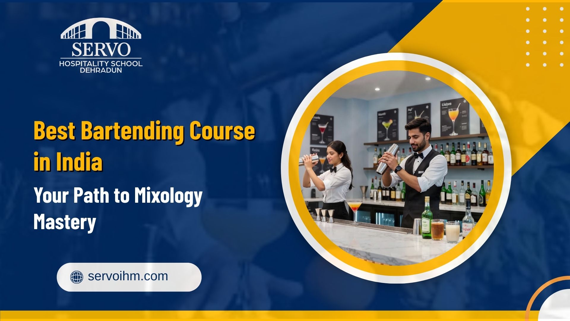 best bartending course in india
