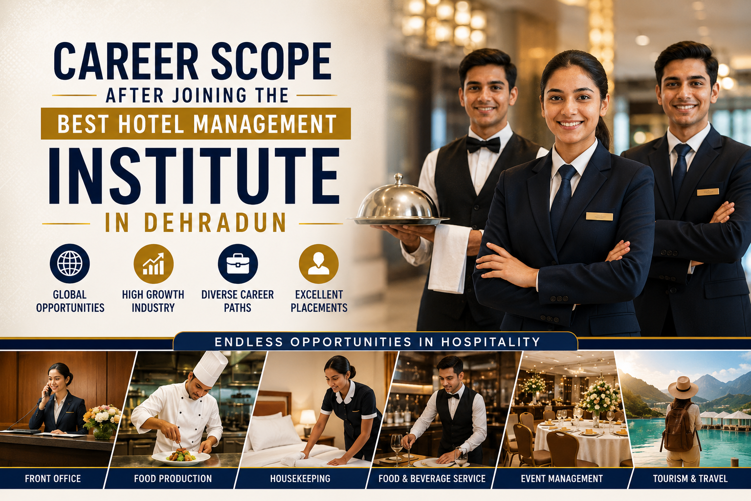 Diploma in hotel management after 10th and 12th in Dehradun